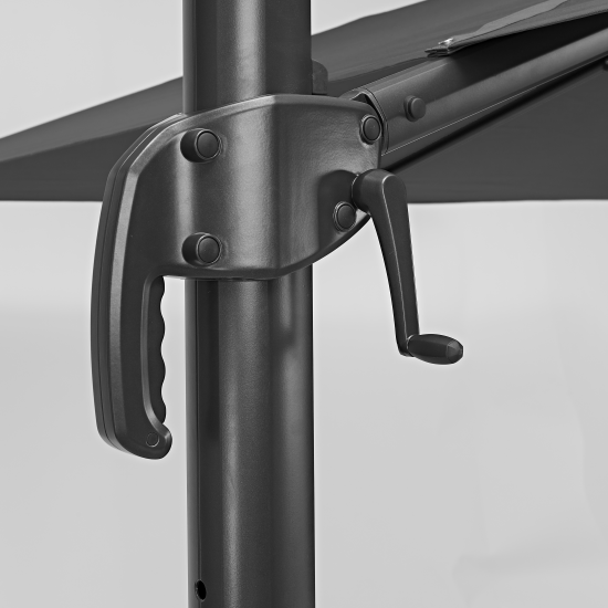 Зонт с боковой опорой Naterial Aura 281x386 h275 см прямоугольный темно-серый