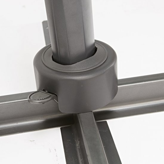 Зонт с боковой опорой Naterial Aura 281x386 h275 см прямоугольный темно-серый