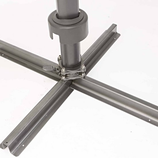 Зонт с боковой опорой Naterial Aura 281x386 h275 см прямоугольный темно-серый