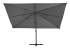 Зонт с боковой опорой Naterial Aura 281x386 h275 см прямоугольный темно-серый