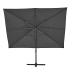 Зонт с боковой опорой Naterial Aura 281x386 h275 см прямоугольный темно-серый