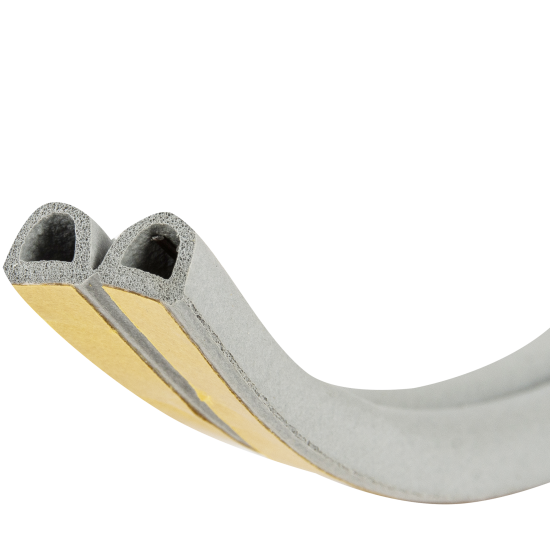 Уплотнитель для окон и дверей Axton D-профиль 6М цвет серый