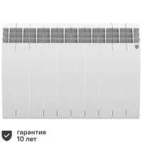Радиатор секционный Royal Thermo Biliner Alum 500/87 10 секций боковое подключение алюминий белый