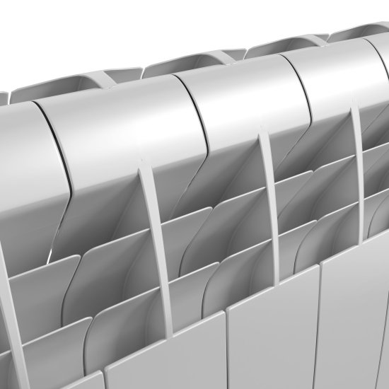 Радиатор секционный Royal Thermo Biliner Alum 500/87 4 секции боковое подключение алюминий белый