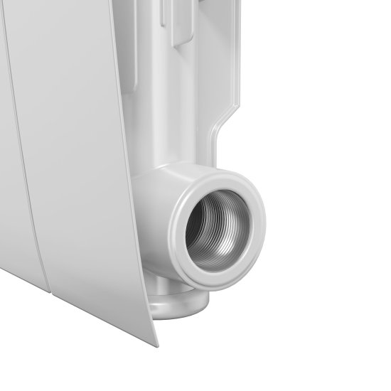 Радиатор секционный Royal Thermo Biliner Alum 500/87 4 секции боковое подключение алюминий белый