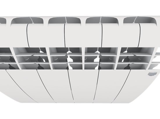 Радиатор секционный Royal Thermo Biliner Alum 500/87 4 секции боковое подключение алюминий белый
