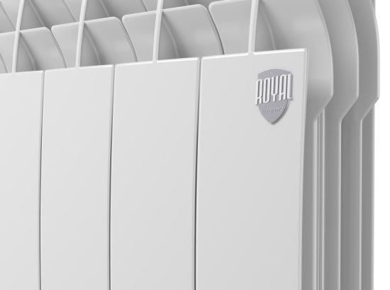 Радиатор секционный Royal Thermo Biliner Alum 500/87 4 секции боковое подключение алюминий белый