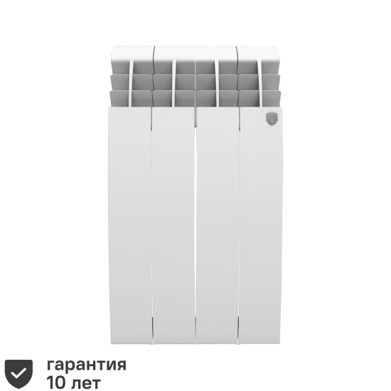 Радиатор секционный Royal Thermo Biliner Alum 500/87 4 секции боковое подключение алюминий белый