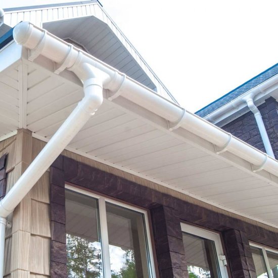 Труба водосточная Docke Lux пластиковая d100 мм 3 м пломбир RAL 9003