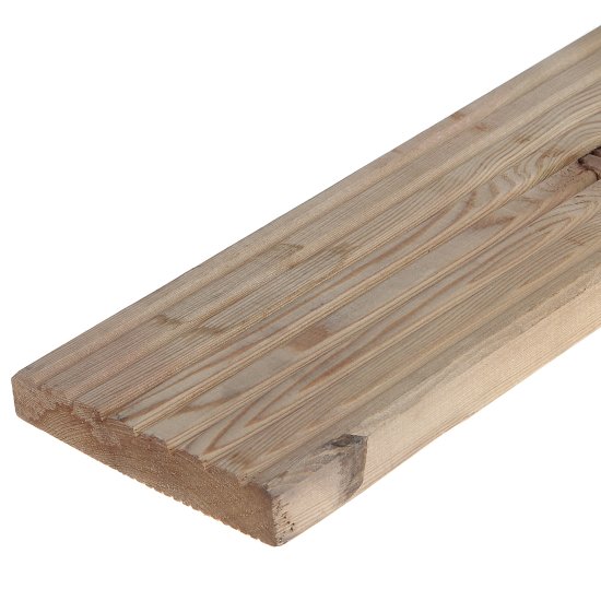 Террасная доска Лиственница Оптима 3000x142x27 мм Вельвет 0.42 м²