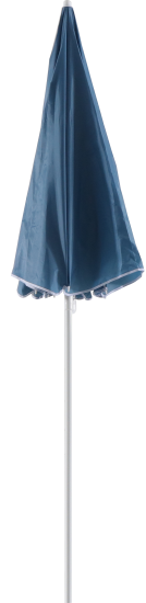 Зонт пляжный ø200 h195 см круглый синий