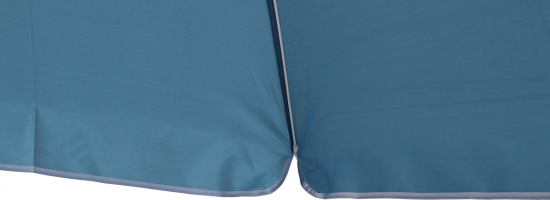 Зонт пляжный ø200 h195 см круглый синий