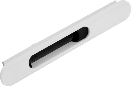 Защелка оконная SWL 17 мм, пластик, цвет белый