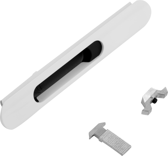 Защелка оконная SWL 17 мм, пластик, цвет белый