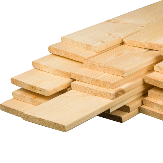 Планкен 20x146x3000 мм хвоя сорт Оптима прямой с фаской угла