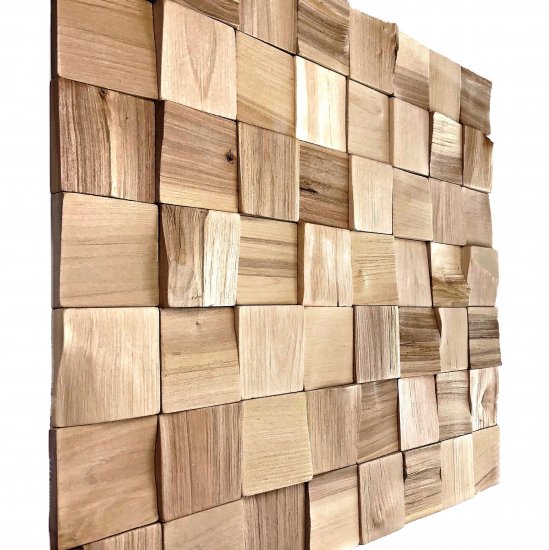 3D мозаика Arabesco колотая Берёза 80x80 мм 150 шт. 0.96 м²