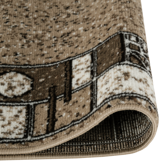 Дорожка ковровая «Лайла де Люкс» 504-22, 1.5 м, цвет бежевый