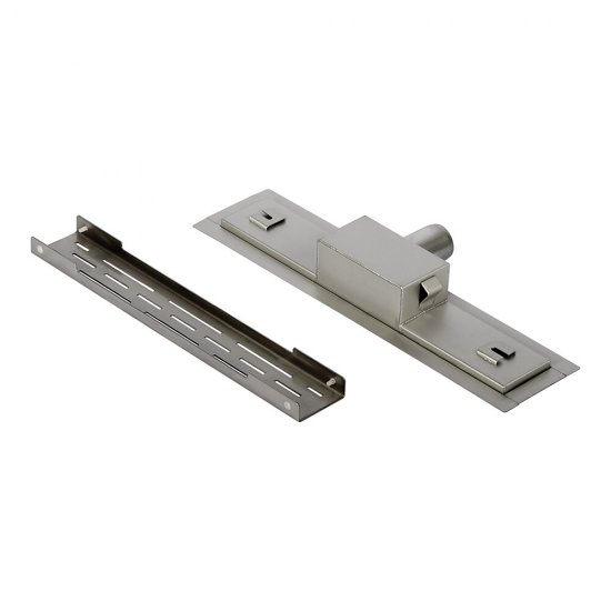 Лоток душевой Ore с гидрозатвором 400х65 мм d40 мм решетка из нержавеющей стали (Drain H4)