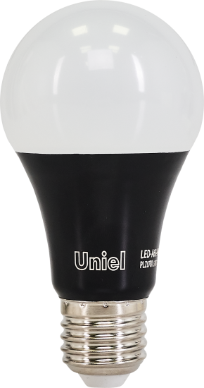 Лампа светодиодная ультрафиолетовая Uniel E27 170-240 В 9 Вт груша, фиолетовый свет