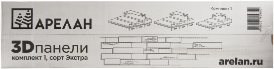 3D панель Арелан строганая Сосна 42 шт. 1.26 м²