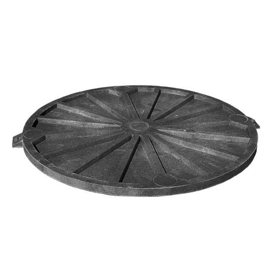 Полимерпесчаный люк колодца ø580 мм 1.5 т цвет чёрный