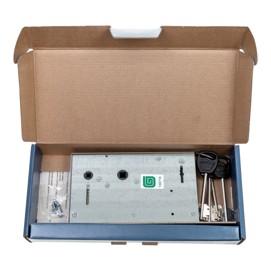 Замок врезной сувальдный Гардиан-3012, цвет хром