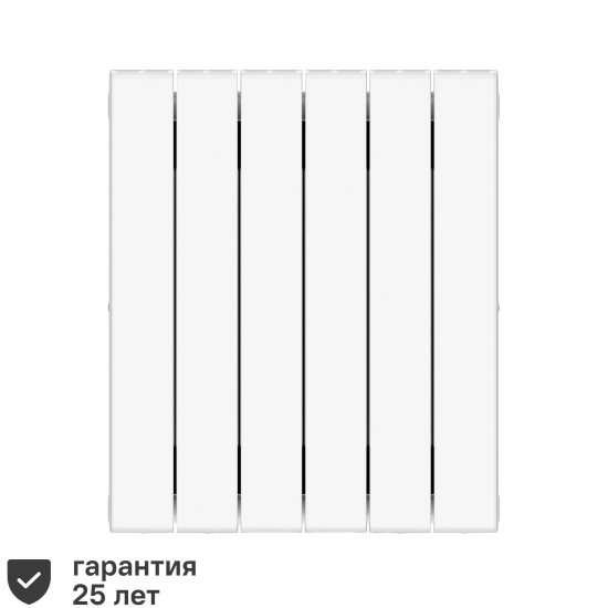 Радиатор секционный Rifar Supremo 500/90 6 секций боковое подключение биметалл белый