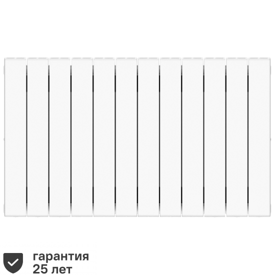 Радиатор секционный Rifar Supremo 500/90 12 секций боковое подключение биметалл белый