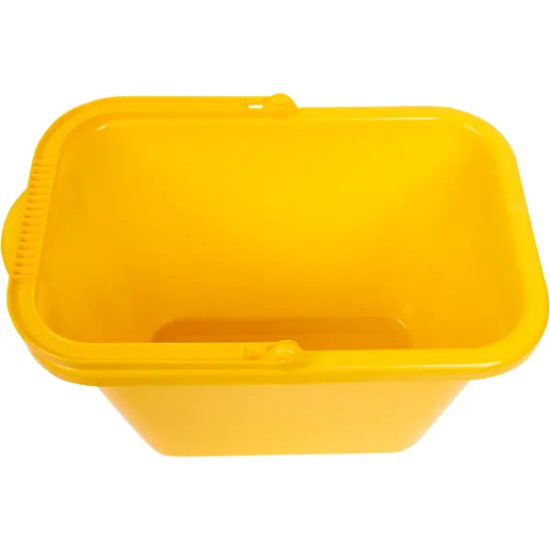 Ведро прямоугольное Idea 9.5 л пластик цвет жёлтый
