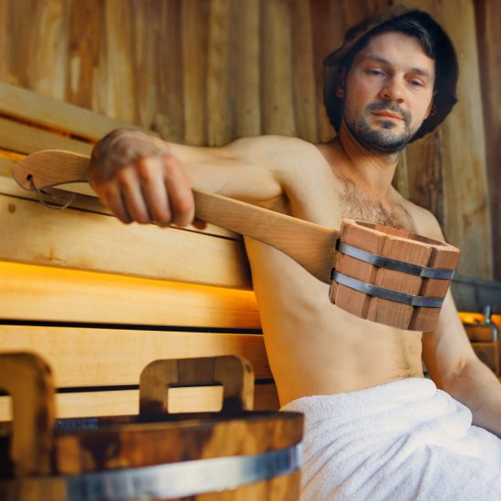 Ковш бондарный с горизонтальной ручкой Банные штучки 0,6 л (03589)