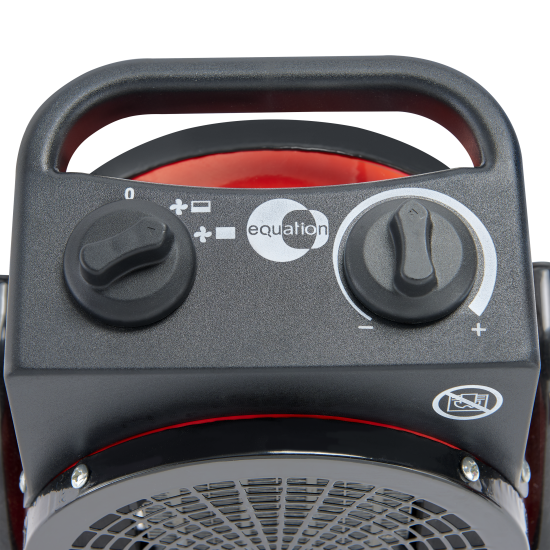 Тепловая пушка электрическая Equation 2000 Вт цвет красный