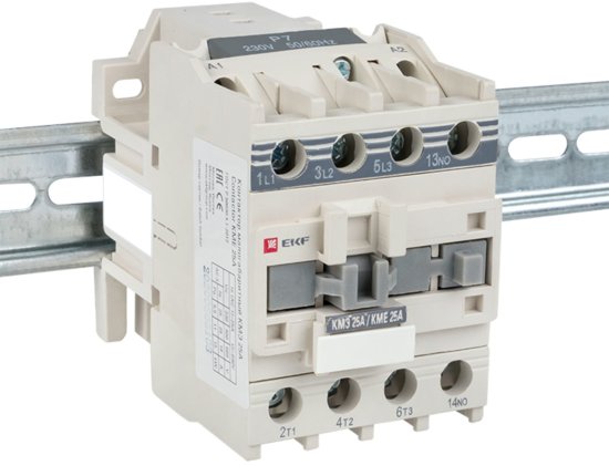 Контактор EKF КМЭ 1NO 25 А 220 В