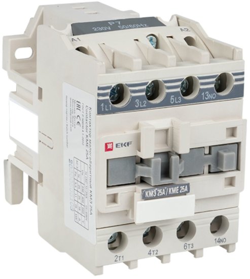 Контактор EKF КМЭ 1NO 25 А 220 В