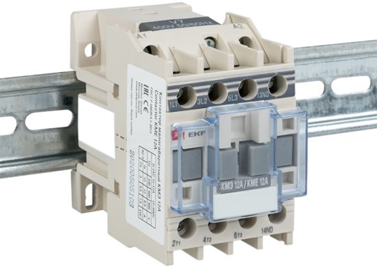 Контактор EKF КМЭ 1NO 12 А 220 В