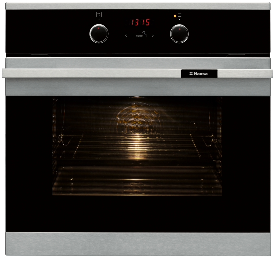 Электрический духовой шкаф Hansa BOEI68450015 59.5x59.5x57.5 см конвекция цвет серебристый/черный
