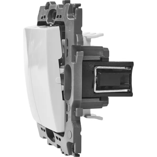 Выключатель встраиваемый Эра 12-1104-01 2 клавиши цвет белый