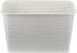 Кашпо на перила Idea Ротанг 39.5x27x23 см v12 л пластик белый