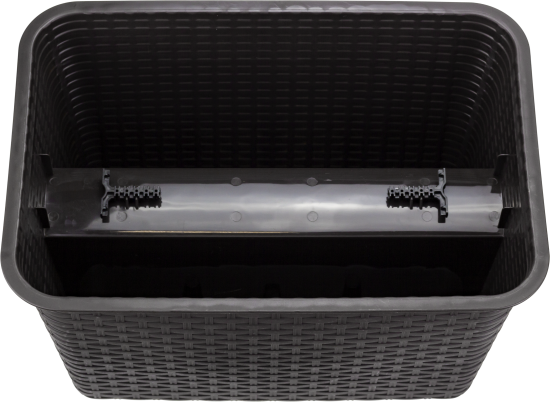 Кашпо на перила Idea Ротанг 39.5x27x23 см v12 л пластик коричневый