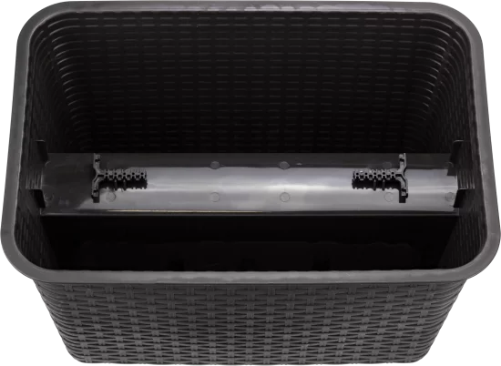 Кашпо на перила Idea Ротанг 39.5x27x23 см v12 л пластик коричневый