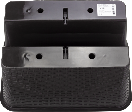 Кашпо на перила Idea Ротанг 39.5x27x23 см v12 л пластик коричневый