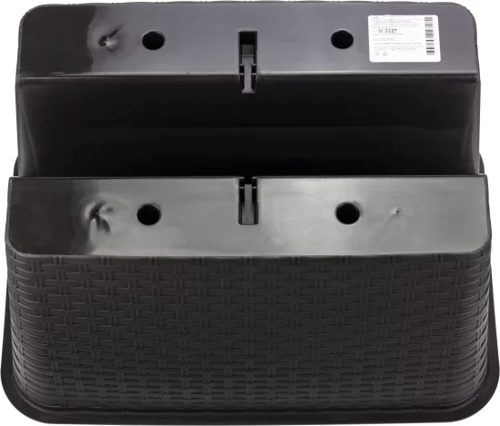 Кашпо на перила Idea Ротанг 39.5x27x23 см v12 л пластик коричневый