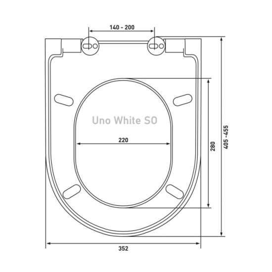 Сиденье для унитаза Neo Uno White SO с микролифтом
