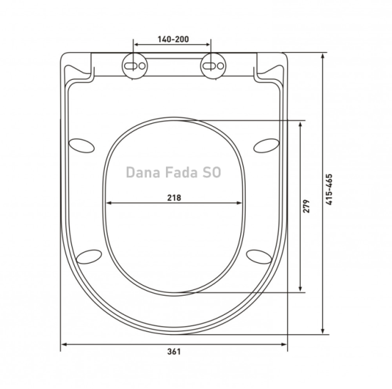 Сиденье для унитаза Dana Fada SO с микролифтом