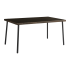 Стол садовый Zena 90x150x74 см сталь/стекло цвет коричневый