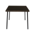 Стол садовый Zena 90x150x74 см сталь/стекло цвет коричневый