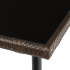 Стол садовый Zena 90x150x74 см сталь/стекло цвет коричневый