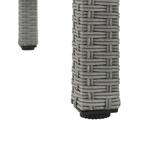 Стол садовый Naterial Davos Fix 90x180x74 см алюминий/стекло цвет серый