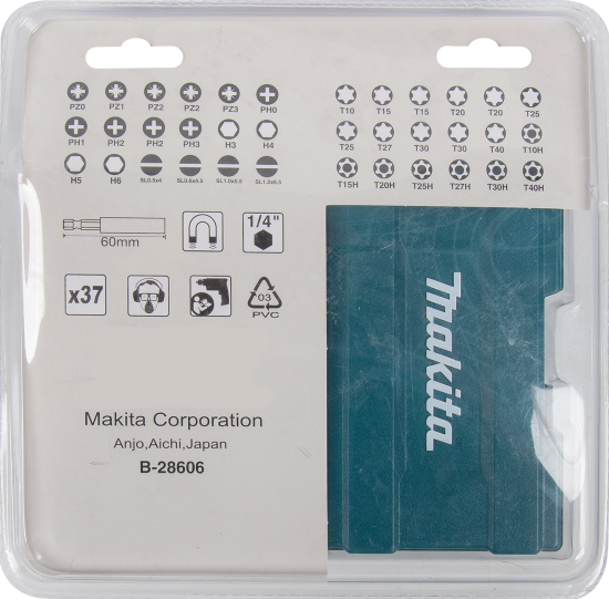Набор бит Makita B-28606, 37 шт.