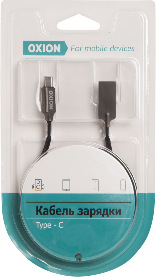 Кабель Oxion USB-Type-C 1 м цвет черный
