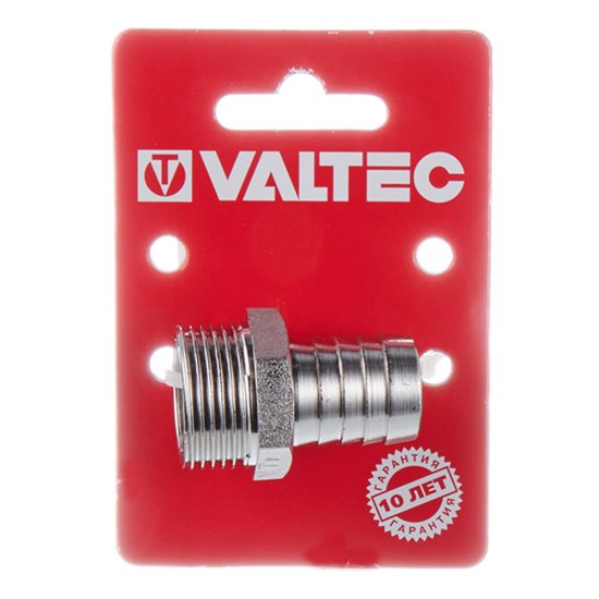 Штуцер Valtec для присоединения шланга 3/4 НР(ш) х 20 мм латунный (VTr.650.N.0520)